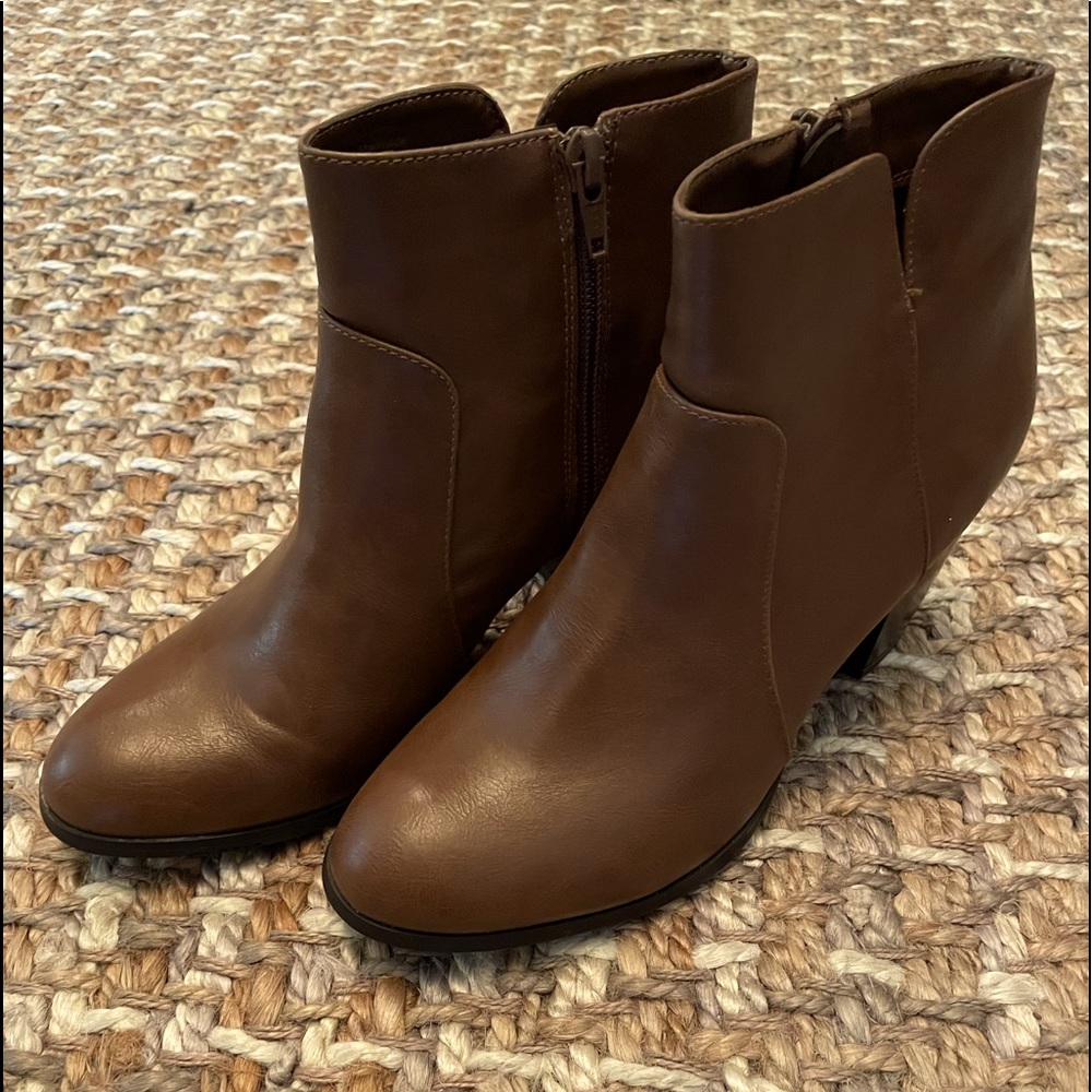 Brown booties